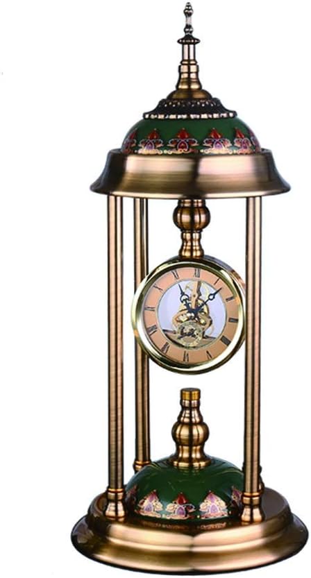 Table Clock Home/Fashion，Retro，Bedroom，Office/Desk Pendulum Clock/Living Room Table Clock，Mantel Clock，18.1 Inches Table Clock