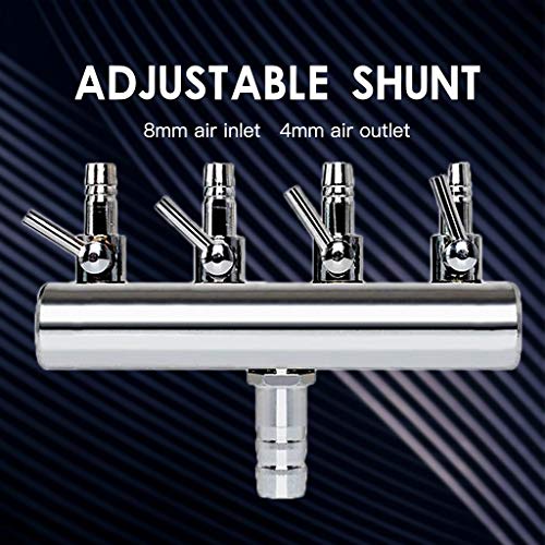 Serenable Válvula de Controle de Ar de 2-12 Vias para Tubo de Fluxo Regulador de Tanque de Peixes de