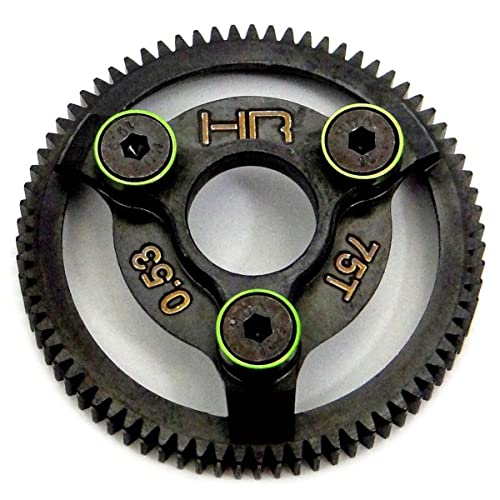 Hot Racing STE875 Tg Green Steel 75T 48P Spur Gear Slash