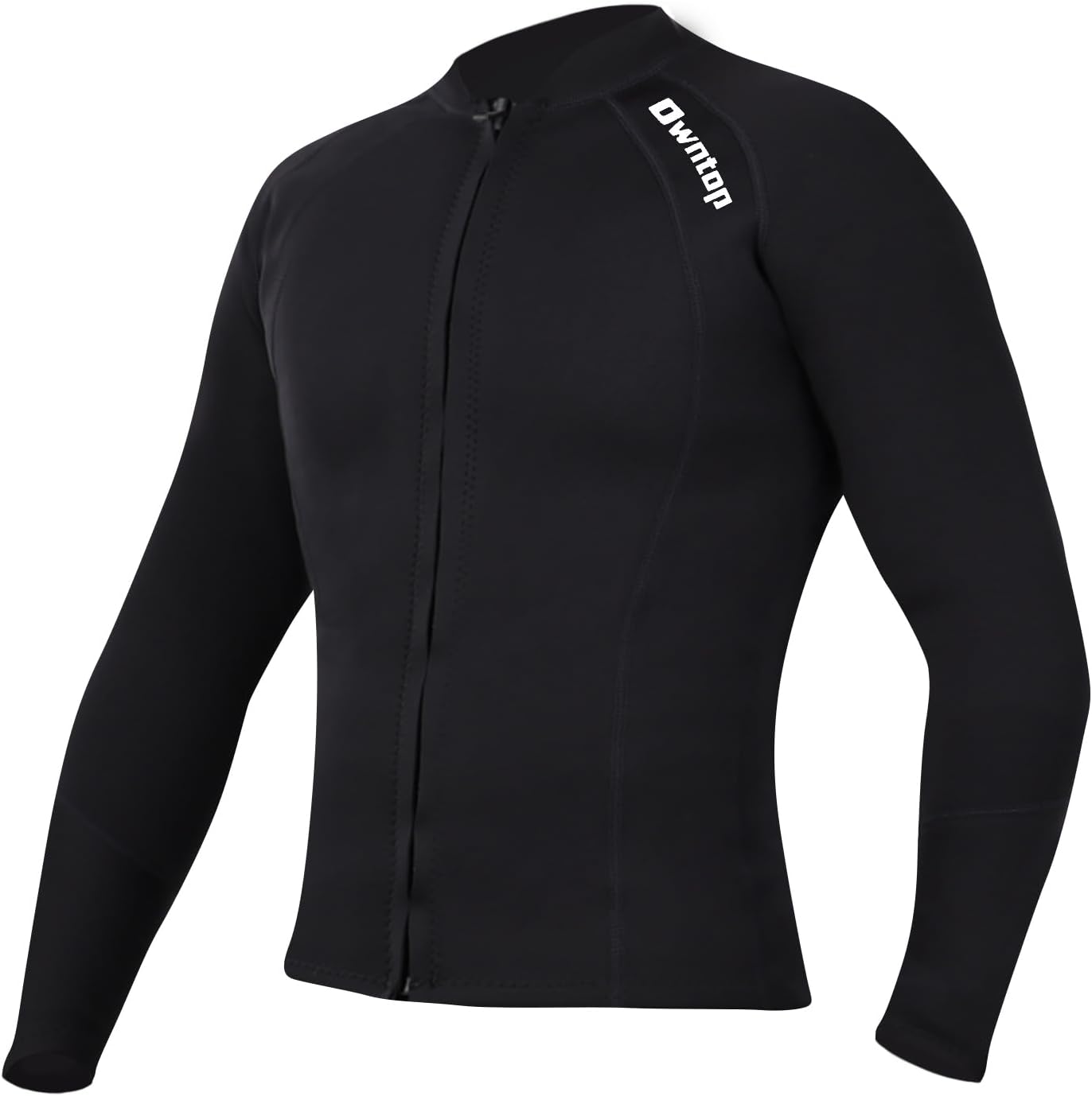 Owntop Wetsuit Tops Women & Men | Upgraded 2MM Neoprene Long Sleeve | Flexible & Comfort | Front Zipper | Swimming Diving Surfing - All Watersports