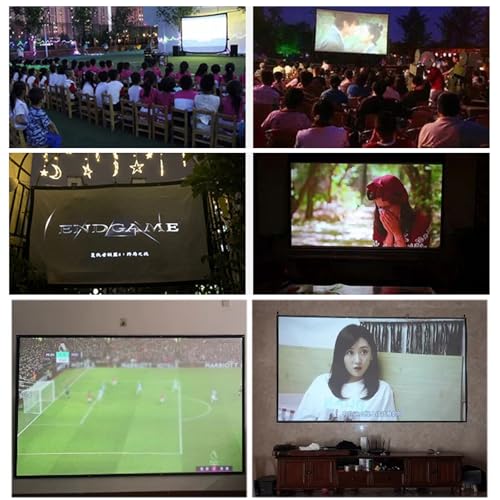 Pantalla de proyector portátil 16:9 de 180 pulgadas miniatura 7