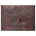 Kitchen Backsplash, Hummingbirds Flying Around a Tree With Roots Copper Backsplash, Custom Copper Backsplash Panel, Handmade Copper Backsplash Tile, Indoor Outdoor Wall Decor (Brown)