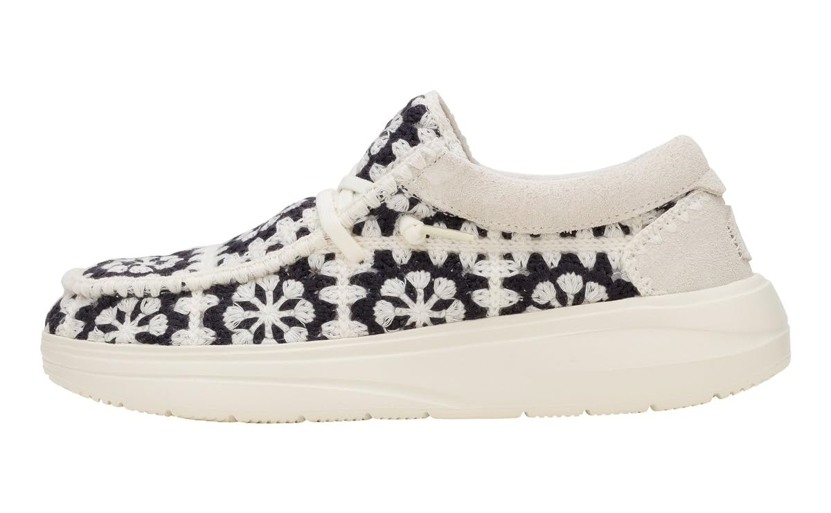 HEYDUDE Wendy Comf Cottage Crochet, Chaussures Mocassin Mode Casual