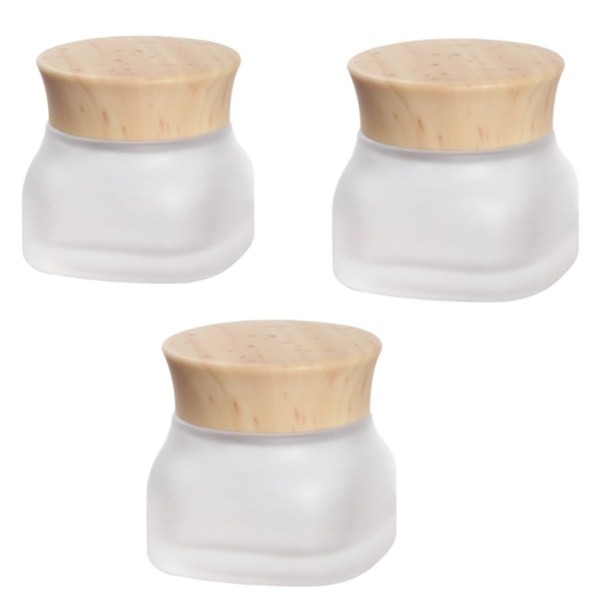 FRCOLOR 3 Series Frascos Cuadrados Botellas Con Bomba Contenedores De Maquillaje Frascos Mason Contenedores De Cosméticos Con Tapa Botellas De Viaje Rellenables 3 piezas*3