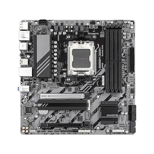 Image of GIGABYTE B850M DS3H AMD AM5 mATX Motherboard, Support AMD Ryzen 9000 /8000 /7000 Series, DDR5, 8+2+2 Power Phase, 2X M.2, PCIe 5.0, USB-C, 2.5GbE LAN, EZ-Latch, 5-Year Warranty