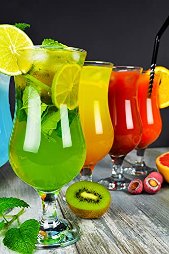 Foto von Sendez 6 Stück Cocktailgläser 480ml Longdrinkgläser Trinkglas Trinkgläser Cocktailglas