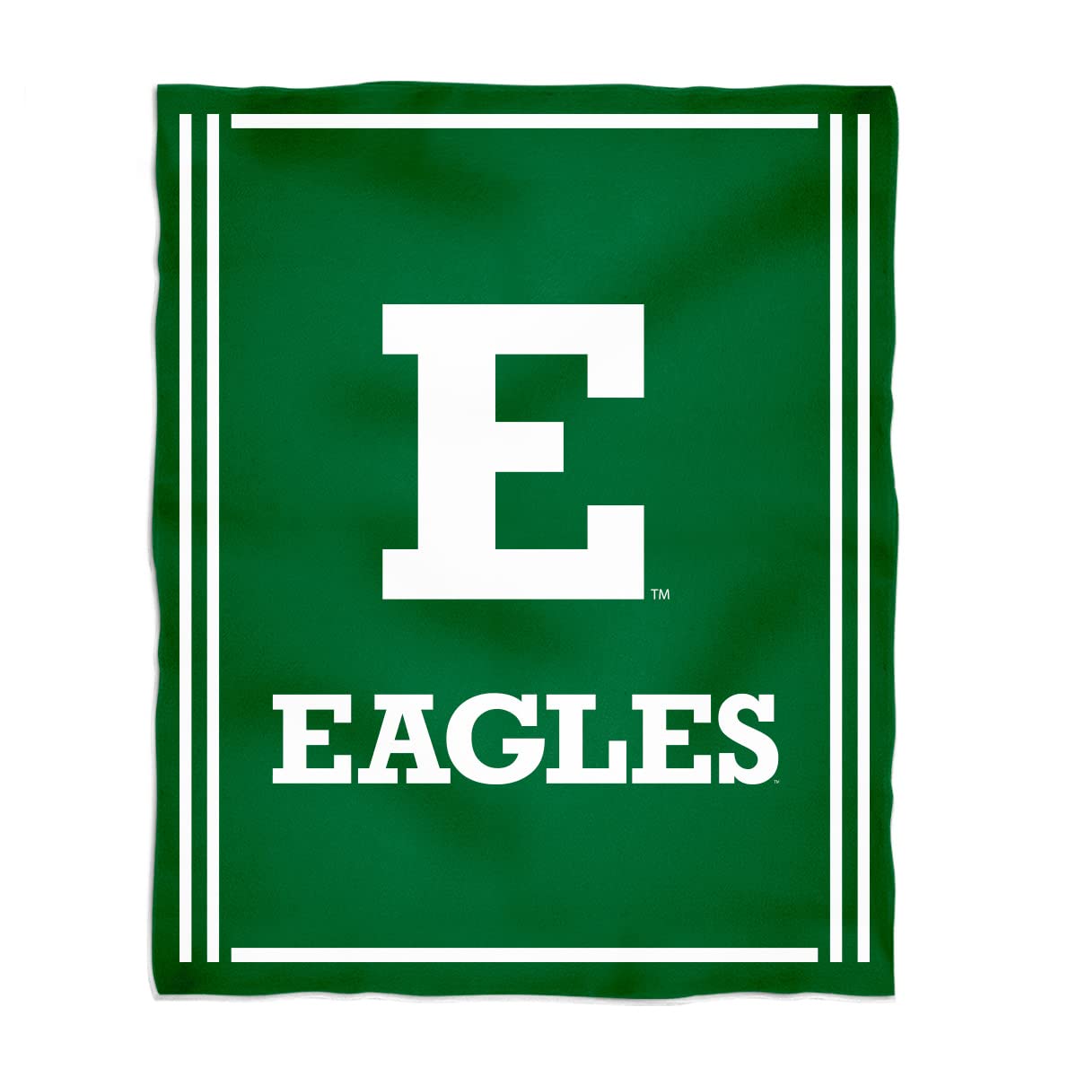 Vive La FeteMinky Blanket Super Soft 100% Polyester Luxury Blanket Eastern Michigan Eagles Green Plush Soft Minky Blanket 36" x 48"Mascot