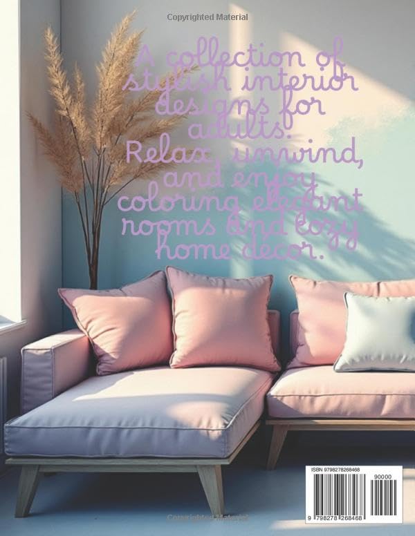 Interior Harmony Coloring Book: Elegant Home Decor Designs for Relaxation image 3