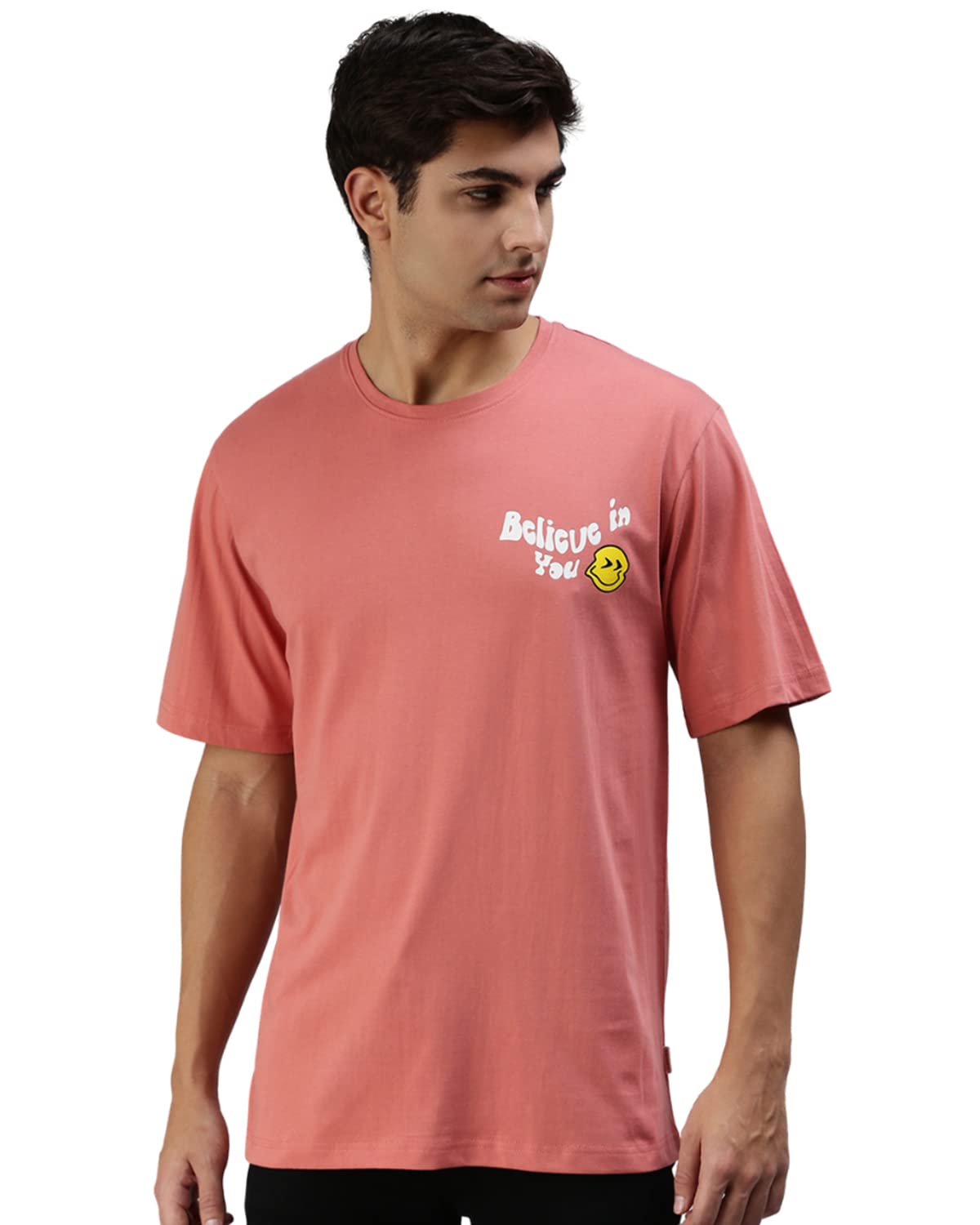 VeirdoOversize Loose Baggy Fit Drop Shoulder Cool and Stylish Latest Pocket Print Designs Half Sleeve T-Shirt for Men & Boys