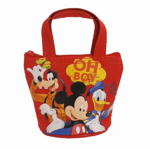 Officially Licensed Disney Mini Handbag Style Coin Purse - Goofy, Mickey, and Donald