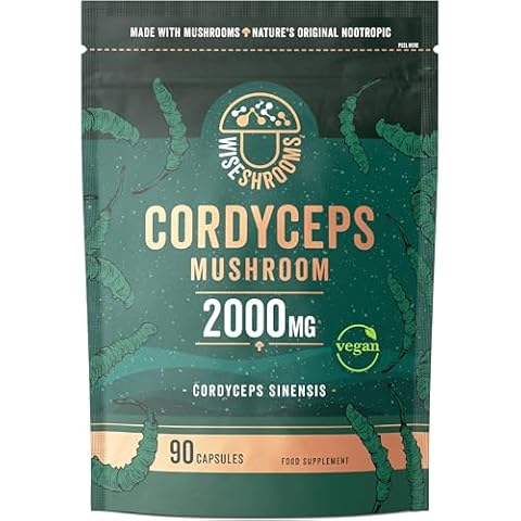 Cordyceps Mushroom Extract Capsules 2000mg Cover