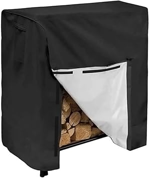 ABKDCO 3Ft Outdoor Firewood Log Rack Cover Heavy Duty Waterproof Protection Cover for Outdoor Fire Pit Fireplace Logs Holder