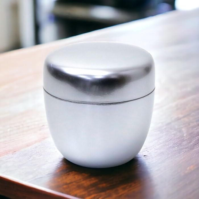 Amazon | 芳香園 茶道具 中棗 銀 シルバー 無地 内黒 おしゃれ