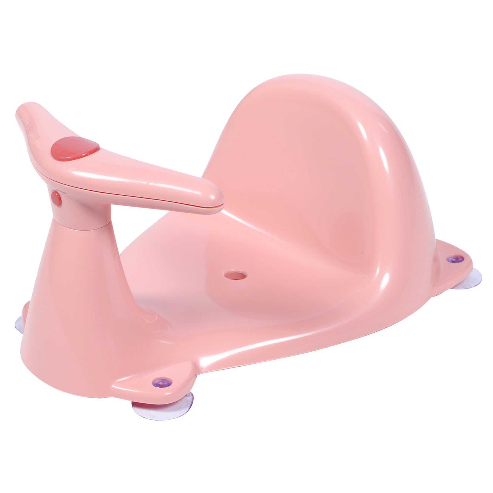 Asiento de Baño para Niña con Ventosa Antideslizante Silla de Ducha Segura y Cómoda para Bañeras Infantiles y Regalos de Shower Color Rosa Básico