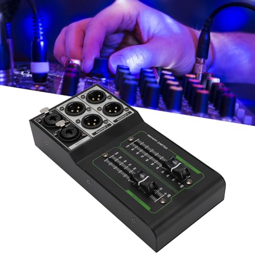 Controlador de Volumen Pasivo Estéreo, Ajuste de Nivel de Audio sin Distorsión, Carcasa de Metal con Fader de 70 mm para Experiencia de Sonido miniatura 3