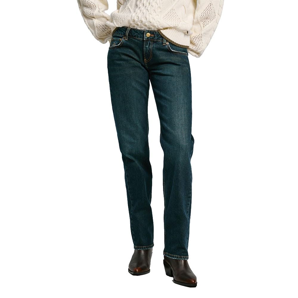 Pepe Jeans Women's Slim Jeans Ulw Mocha, Jeans, Blue, 33W/32L