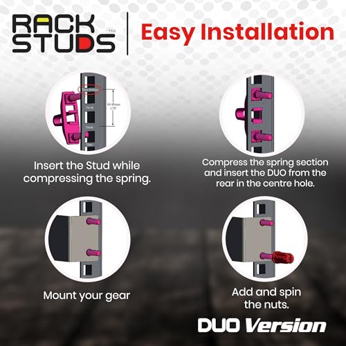 Image of DUO2 1RU Series II Rack Mount Solution - Effortless Alternative to Traditional Rack Screws and Cage Nuts & Server Rack Screws Ideal for Server Hardware Setup - 2-Pack, Universal Version