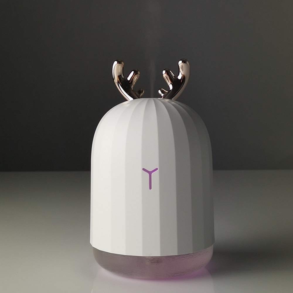Zen'Aroma Difusor eléctrico de Perfume para casa Lilou – Difusor ultrasónico de Aceite Esencial aromaterapia – Humidificador USB – 2 Modos de difusión – Apagado automático – Iluminación LED Colorida