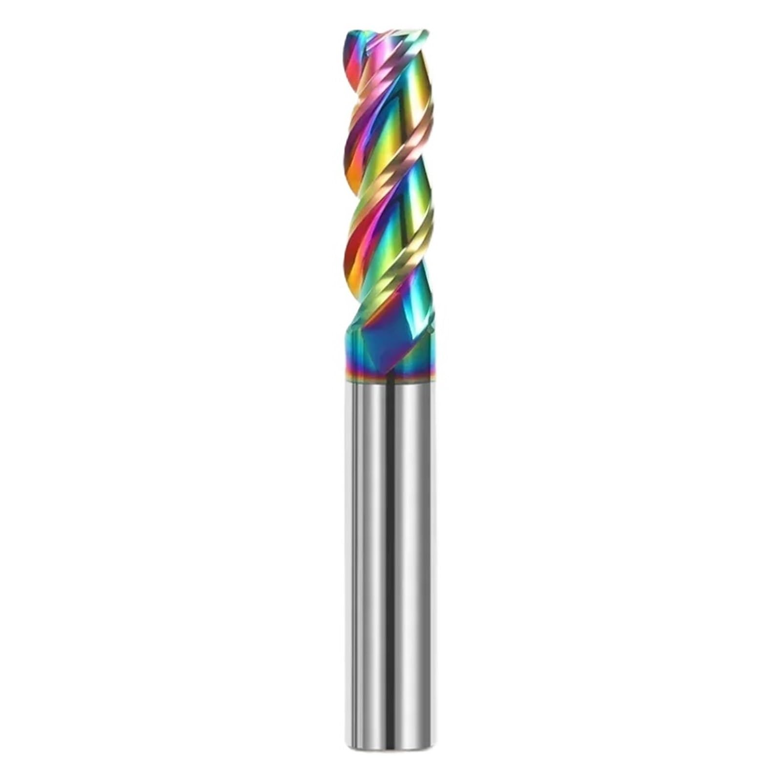 1pc Hrc70 3 ostrza frez trzpieniowy z węglika wolframu Bit aluminiowy 1mm 4mm 6mm 8mm 12mm frezy DLC metalowe CNC frezowanie ze stopów twardych(20.0x20Dx200L)