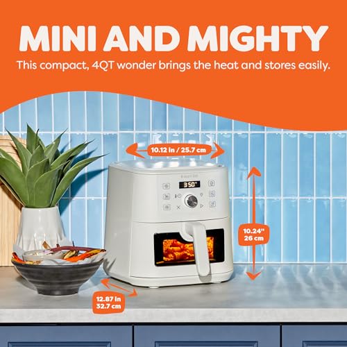 Image of Instant Pot 4Qt VORTEX 6-in-1 Mini Air Fryer, Custom Program Options, Air Fry, Broil, Roast, Dehydrate, Bake, Reheat, Sea Salt, 4 Quarts