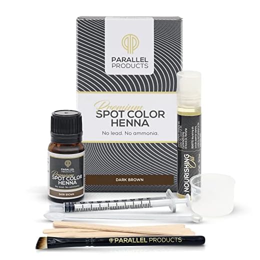 Parallel Products Eyebrow Henna Kit - 100% Organic Henna For Brow Coloring (Dark Brown)