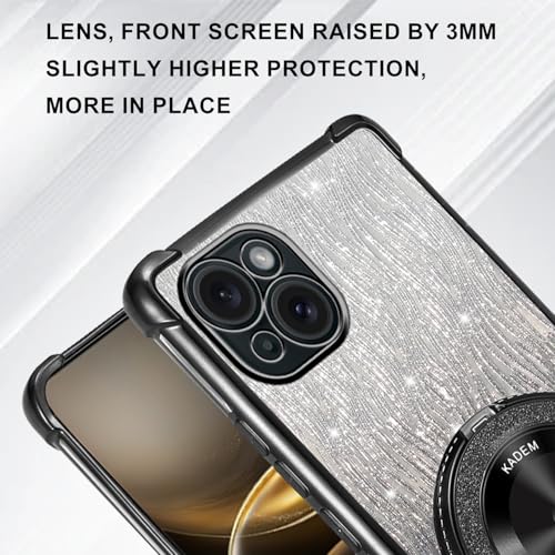 Coque iPhone 15 Plus transparente magnétique antichoc à paillettes
