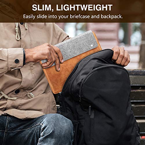 MoKo-11-Pulgadas-Funda-de-Tableta-Compatible-con-iPad-Air-4a-109-iPad-8a-102-iPad-Pro-11-202120202018-iPad-7-102-iPad-Air-3-iPad-97-Surface-Go-2-Galaxy-Tab-105-Gris-Marron