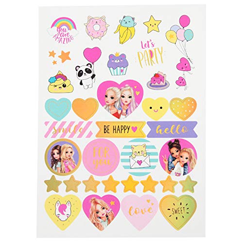 Depesche 11149 Topmodel - uitnodigingskaarten, 10 vouwkaarten met bijpassende enveloppen in 4 designs, incl. 35 stickers… - Image 5