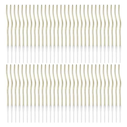 【Contenuto Del Prodotto】 Riceverai 60 Candele Di Compleanno. Ogni Candela Ha Dimensioni Di 15, 7*0, 4 Cm Ed È Di Colore Dorato, Adatto Alla Decorazione Di Torte Di Compleanno.