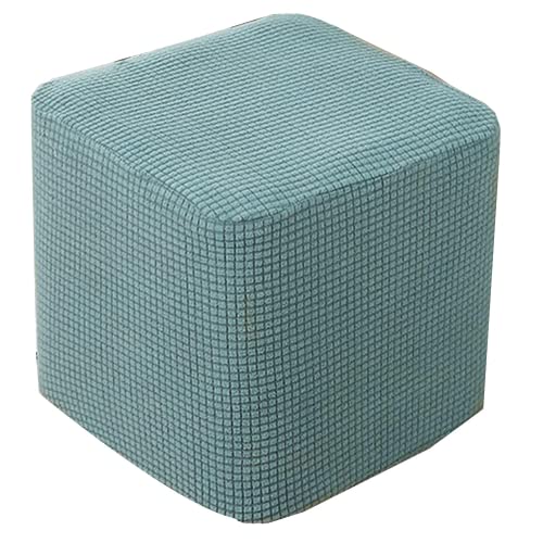 zalati Funda para taburete, estilo cuadrado, antideslizante, suave, elástica, para taburete, bar, silla, diámetro 30-34 cm, color verde
