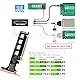 NFHK Adapter PCI-Express 4.0 PCIE 8X Abnehmbar auf Dual Oculink SFF-8612 SFF-8611 VROC Raid0 Adapter für U.2 SSD eGPU Externes Grafikkartendock