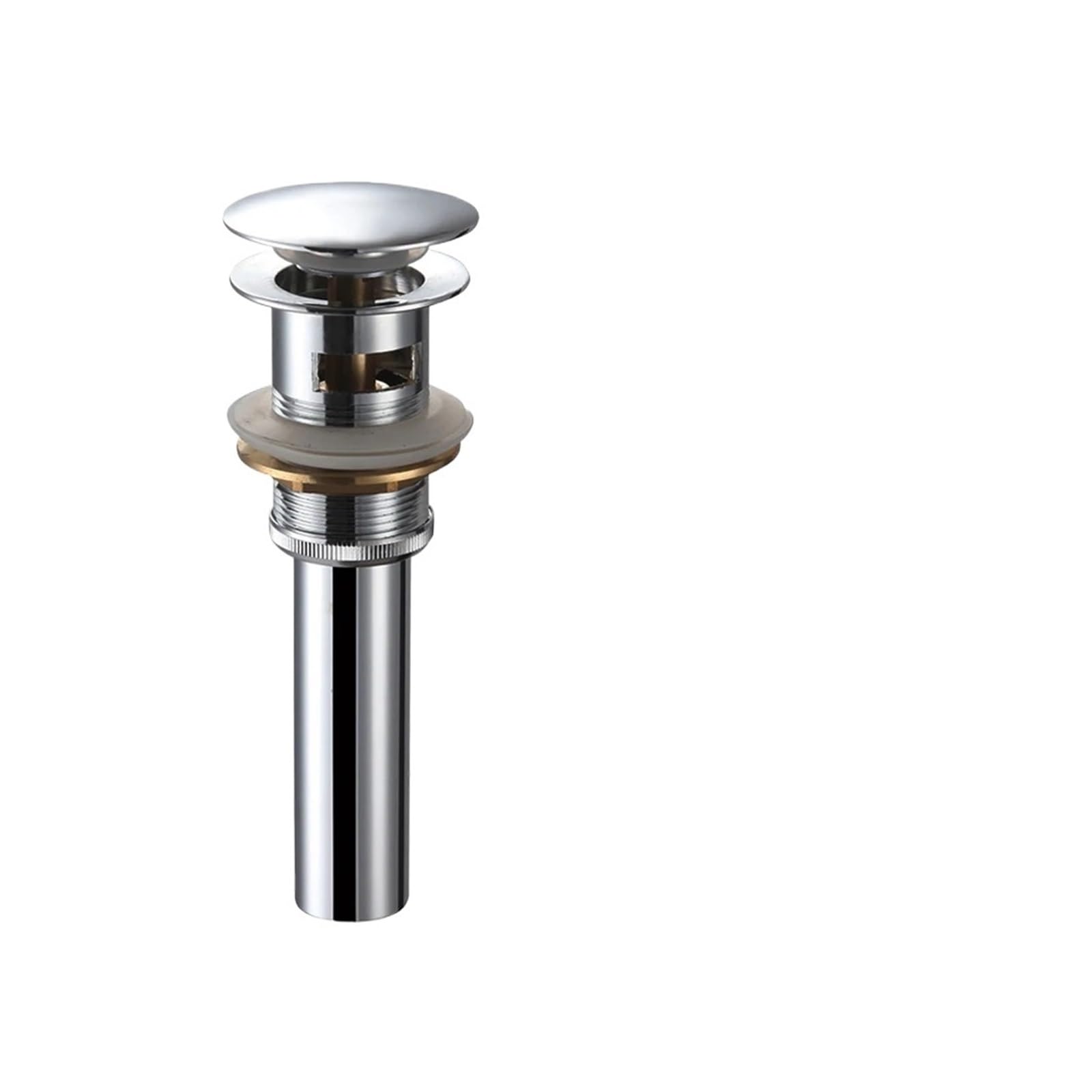 Pop Up Clack, Sink Plug Replacement Bathroom Pop Up Drain Stopper Multicolor(Chrome Overflow)