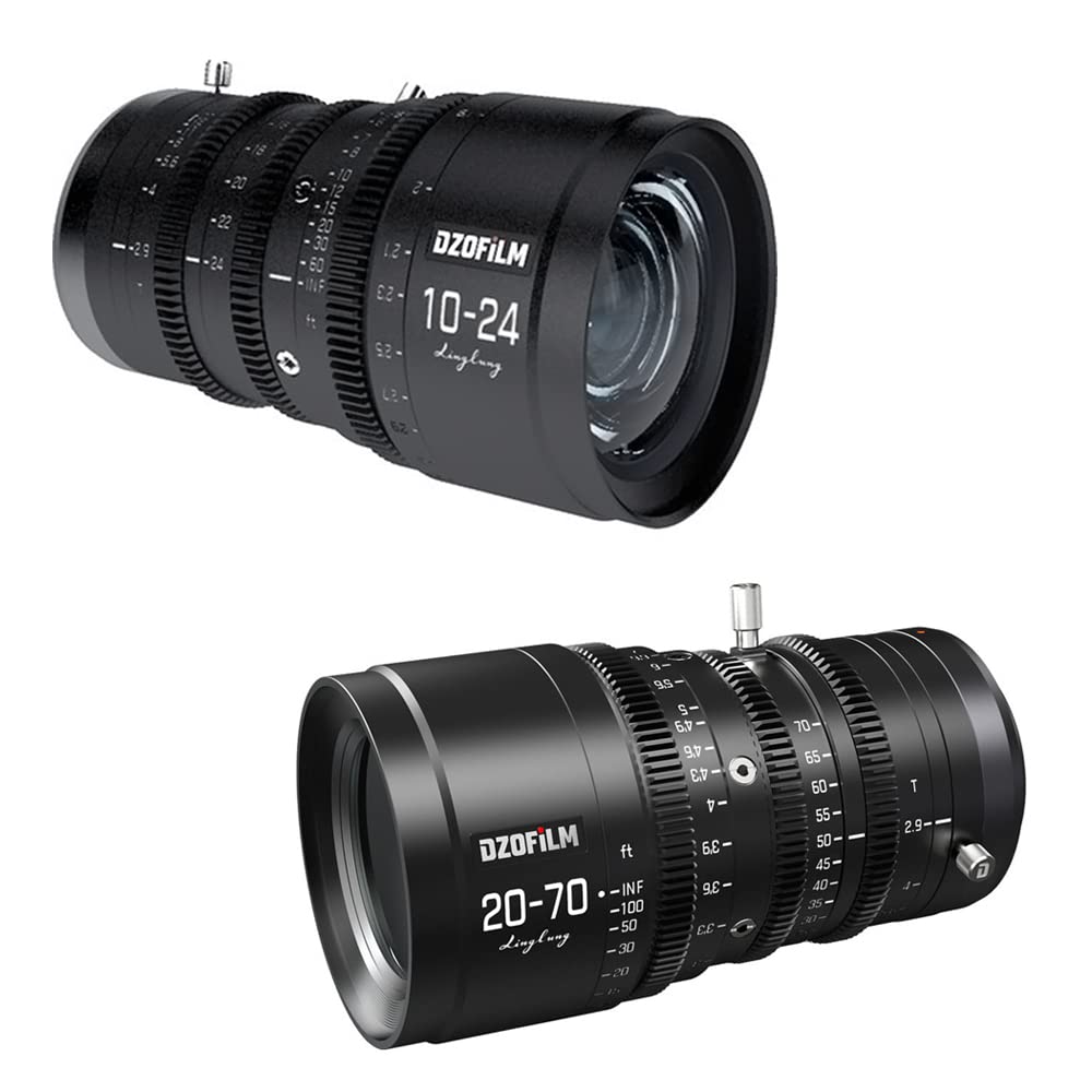 DZOFILM Linglung 10-24mm T2.9 with 20-70mm T2.9 Parfocal Cine 2-Lens Kit for Micro Four Thirds