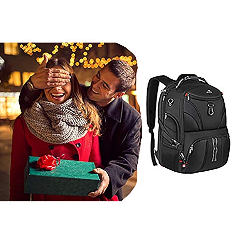 Matein Backpack For Men, Extra Large Laptop Backpack With Usb Port, Travel Backpacks For Women, Anti Theft College Computer Bag Water Resistant Tsa Business Work Rucksack Fit 17 Inch Notebook, Black #TOP6