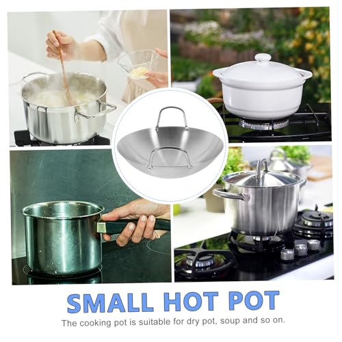 Wok de acero inoxidable Garneck con fondo redondo grande miniatura 6