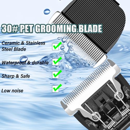YAZIYIR Ersatzklingen aus Edelstahl für Hunde, kompatibel mit Onei**ll-Haarschneidemaschine und Saugtrimmer, Größe 30 (0,5 mm/1/50 Zoll), 1 Stück