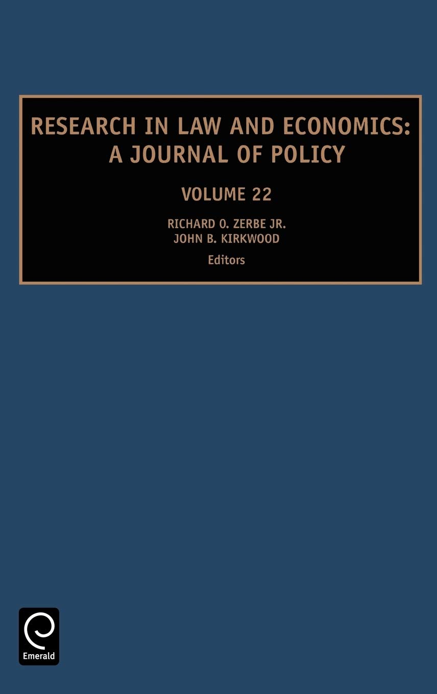 Research in Law and Economics: A Journal of Policy