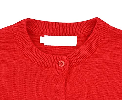 Baby Girls Cotton Cardigans Long Sleeve Crewneck Cardigan Sweater Little Girl Button Sweaters Uniform2