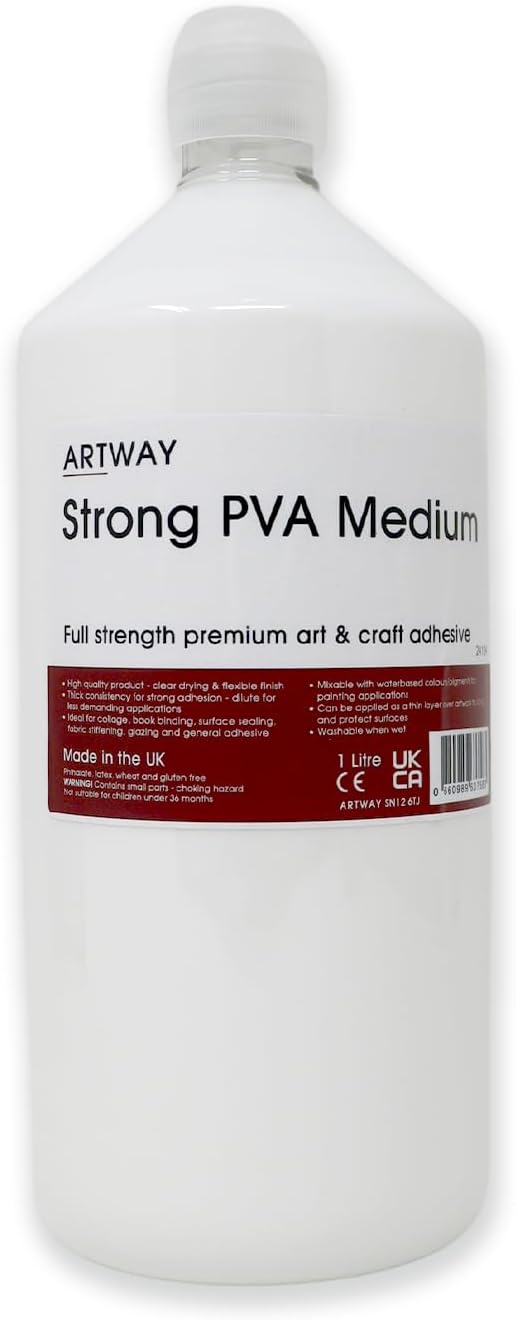 Artway PVA-Kleber, Weiß, 1 Liter