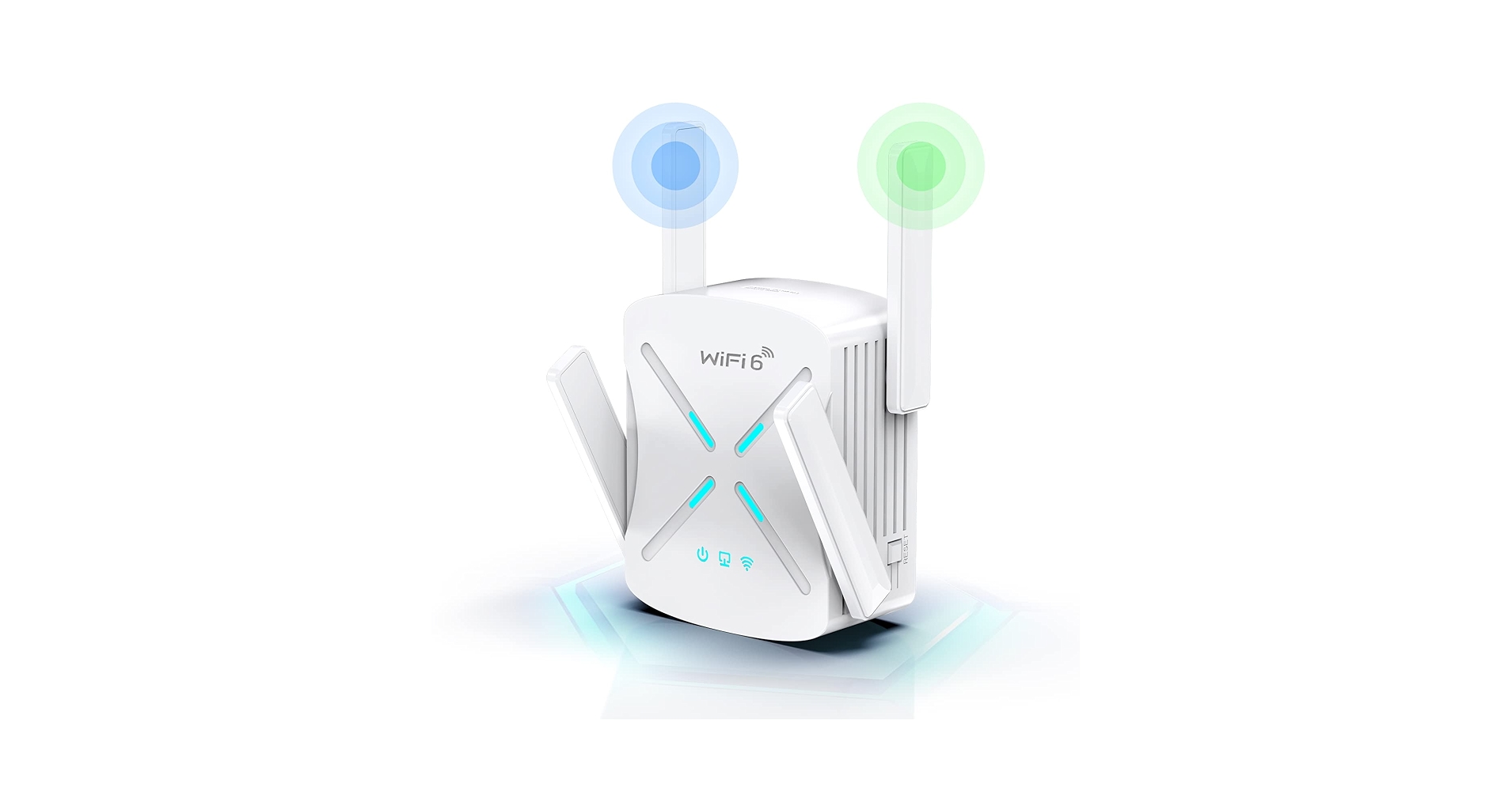 LAP POW 2024 Newest Wifi Extender Repeater, Wifi Boosters For Home By 4 Super Antennas, 300Mbps