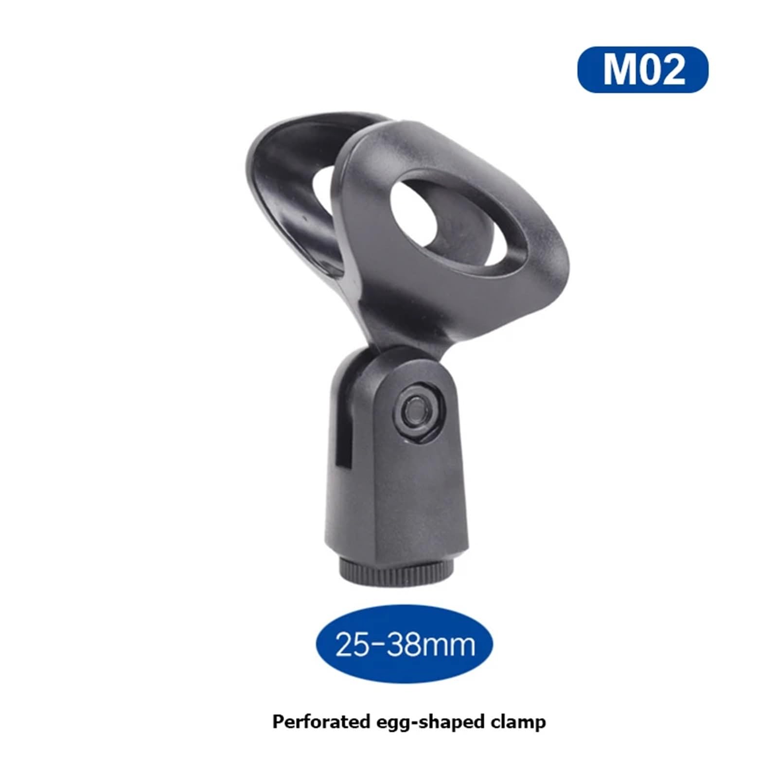 Lot de 10 clips de microphone pour support de micro sans fil/fil rotatif (M02)