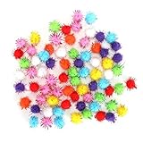 【Glänzende Seiden-Pompons】 Diese aus hochwertigen Materialien gefertigten Seiden-Pompons bestechen durch ihren ästhetischen Reiz und stellen sicher, dass sie bei zahlreichen Bastelprojekten schön und funktional bleiben.