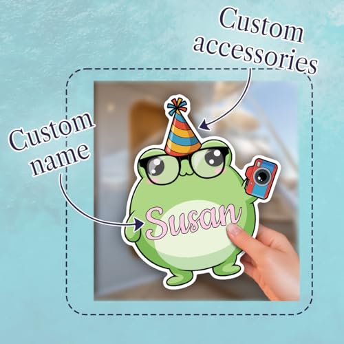 Imán decorativo rana para puerta de crucero 5.5” y 8” miniatura 4