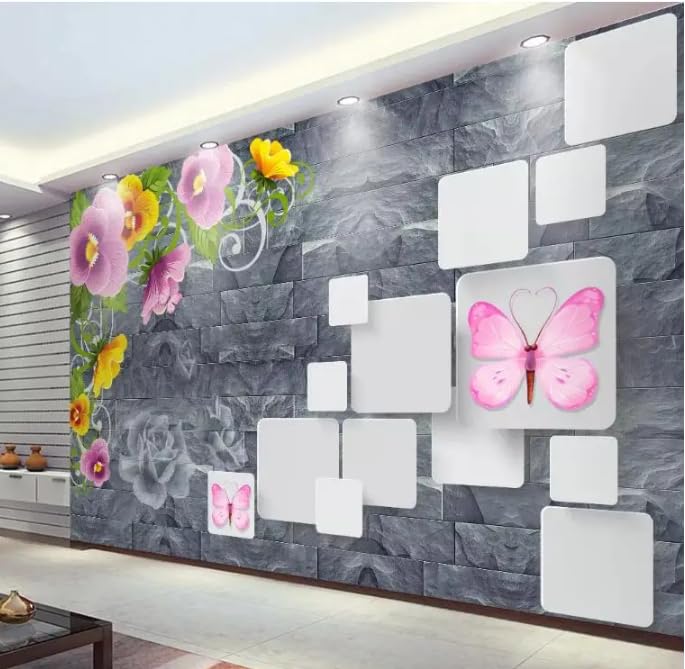 Papier peint floral 3D romantique pour créer un salon chaleureux