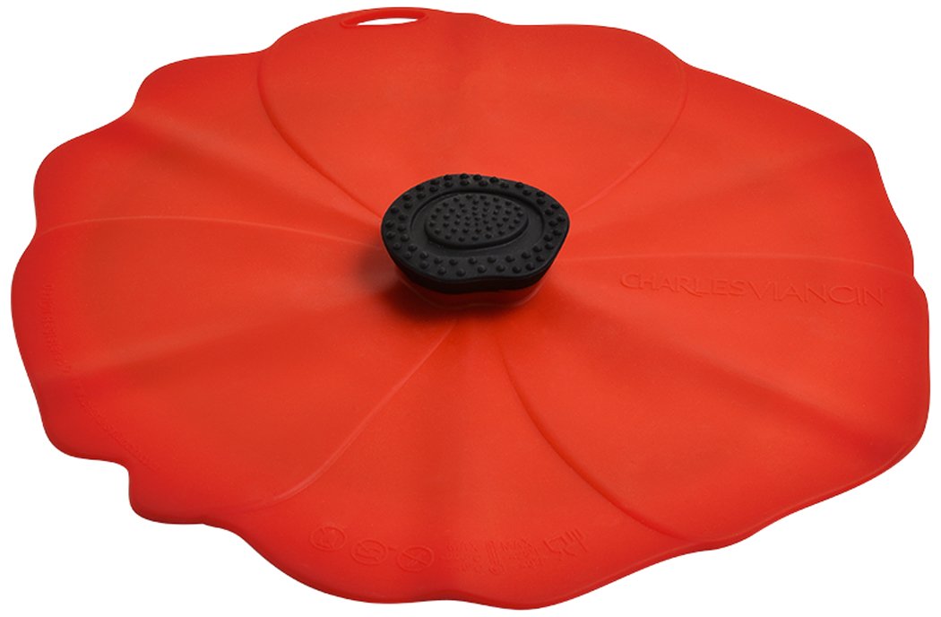 Charles ViancinPoppy Silicone Lid for Food Storage - 20cm - BPA Free - Oven, Microwave, Freezer, Cooker and Dishwasher Safe