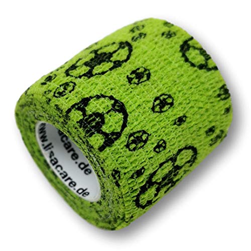LisaCare, cohesive bandage, fixation bandage, self-adhesive, elastic, 5 cm wide, for human and animals, for sport riding