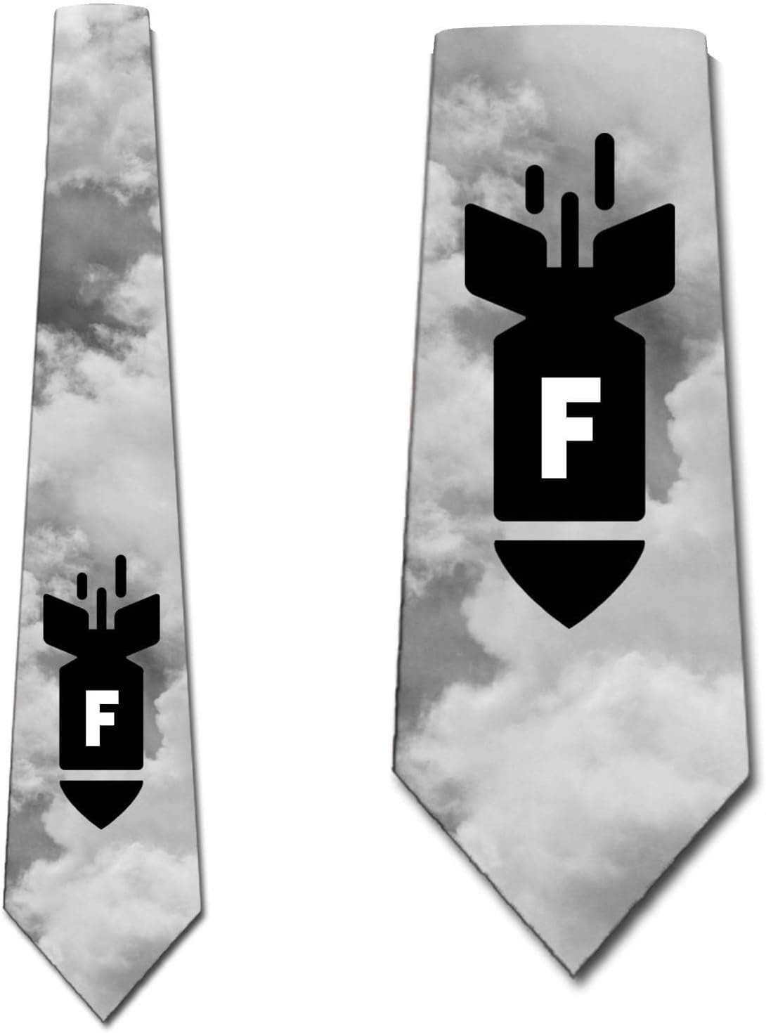 Three Rooker F-Bomb Ties Mens Vulgar Funny Necktie