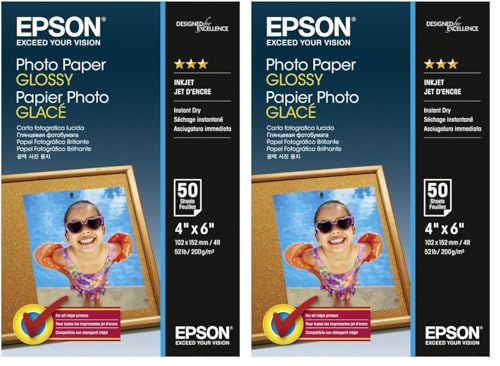 Papier d'impression Epson C13S042547 format 102x152 mm blanc pour jet d'encre