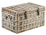 rattan truhe Die in Handarbeit gefertigte Truhe bietet Stauraum für Wohndecken, Kissen, Zeitschriften oder auch Kinderspielsachen