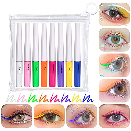 Symeas Eyeliner Liquido Set di colori di 8 colori